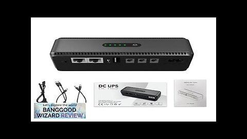 DC UPS Mini Uninterrupted Power Supply 5V 9V 12V Output for Routers Review