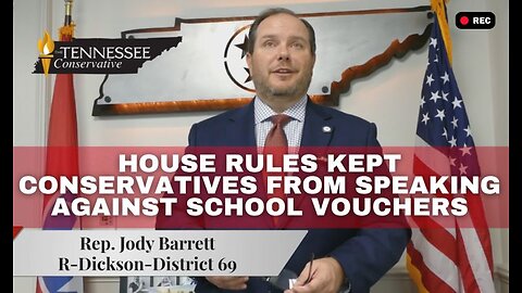 House Rules Kept Conservatives From Speaking Against School Vouchers - Interview With Rep. Barrett