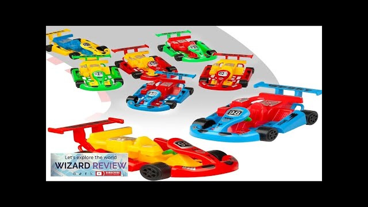 PROLOSO Pull Back Go Kart Friction Powered Racing Cars Kids Birthday Party Review