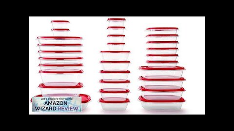 Rubbermaid 60-Piece Food Storage Containers with Lids Microwave and Dishwasher Safe Red Review