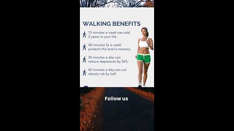 Benefits of walking