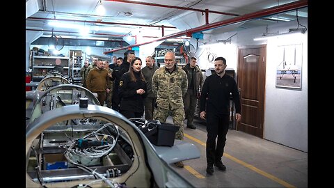 NATO Military Committee Chair, Zelenskyy inspect Ukraine drone production facility