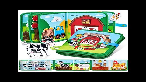 Busy Board Montessori Toys For Toddlers Farm Animal Story Busy Book Sensory Review