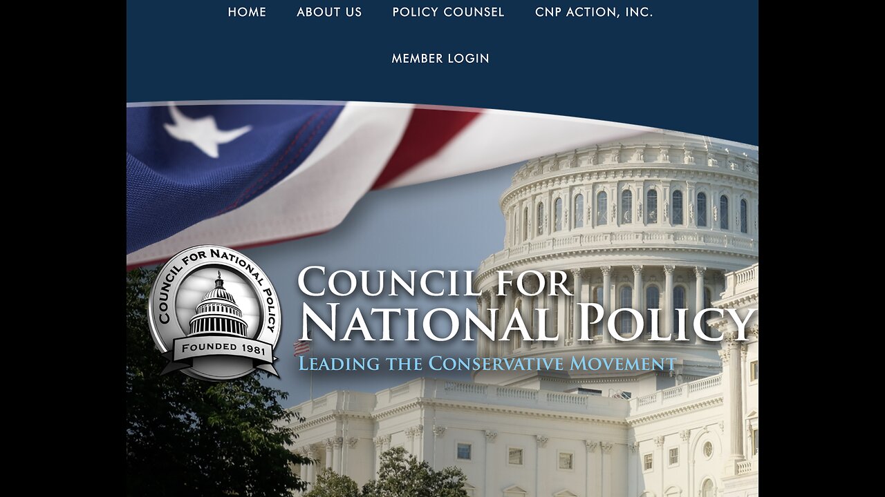 The Secret Influence of the Council for National Policy: John Brisson of We've Read the Documents.