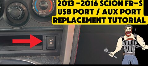 2013 - 2016 SCION FR-S FRS USB PORT AUX AUXILLARY INPUT JACK REPLACEMENT TUTORIAL 2014 2015 2016