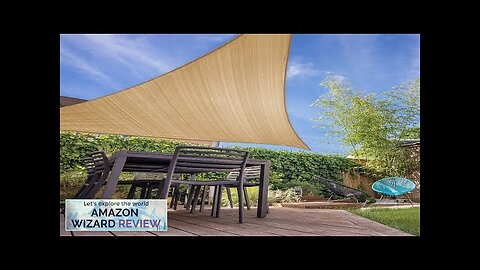 Lumaland Outdoor Sun Shade Sail with Fastening Ropes Triangle 12'x12'x12 Review