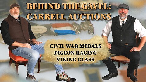 BEHIND THE GAVEL: VIKING GLASS, CIVIL WAR MEDALS, PIGEON RACING