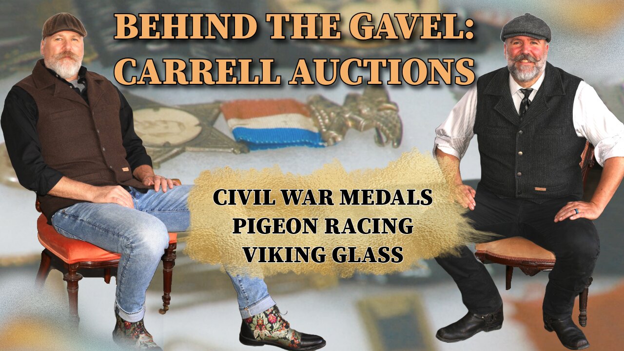 BEHIND THE GAVEL: VIKING GLASS, CIVIL WAR MEDALS, PIGEON RACING