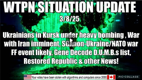 RUSSIA BOMBING KURSK, SG ANON, GENE DECODE DUMBS, UKRAINE/NATO FF, IRAN & MORE.