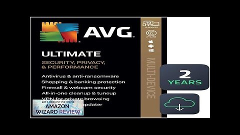 AVG Ultimate 2024 Antivirus+Cleaner+VPN 10 Devices 2 Year Subscription Download Review