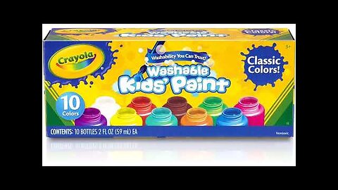 CRAYOLA Washable Paints Assorted Colours Review