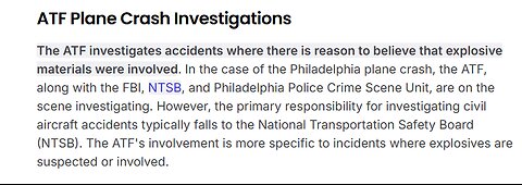 Why Is The ATF Investigating The Plane Crash In Philadelphia?