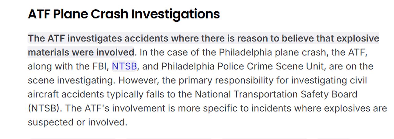 Why Is The ATF Investigating The Plane Crash In Philadelphia?