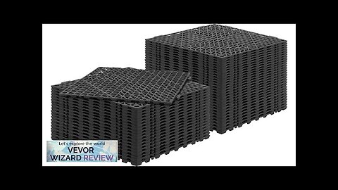 VEVOR Interlocking Tile 50PCS Black Drainage Tiles 12" x 12" Splicing Soft Review