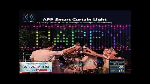 Smart Curtain String Mobile Application DIY Graphics LED Display Smart RGB Bluetooth Review