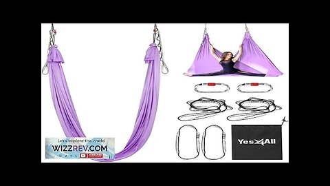 Yes4All Aerial Yoga Hammock 5.5 Yards 198 Inches Height Aerial Silks Yoga Review