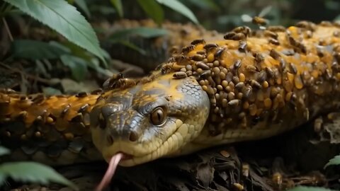 Most dangerous snake infested millions of honey bees Rescue team successfully