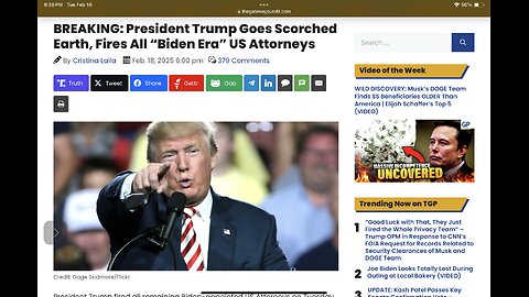 BREAKING: President Trump Goes Scorched Earth, Fires All “Biden Era” US Attorneys