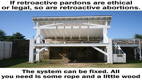 If Retroactive Pardons Are Ethical, Moral, or Legal, So Are Retroactive Abortions.