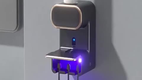 Automatic Sensor Toothpaste Dispenser with 3 Toothpaste Slots Wall Mounted