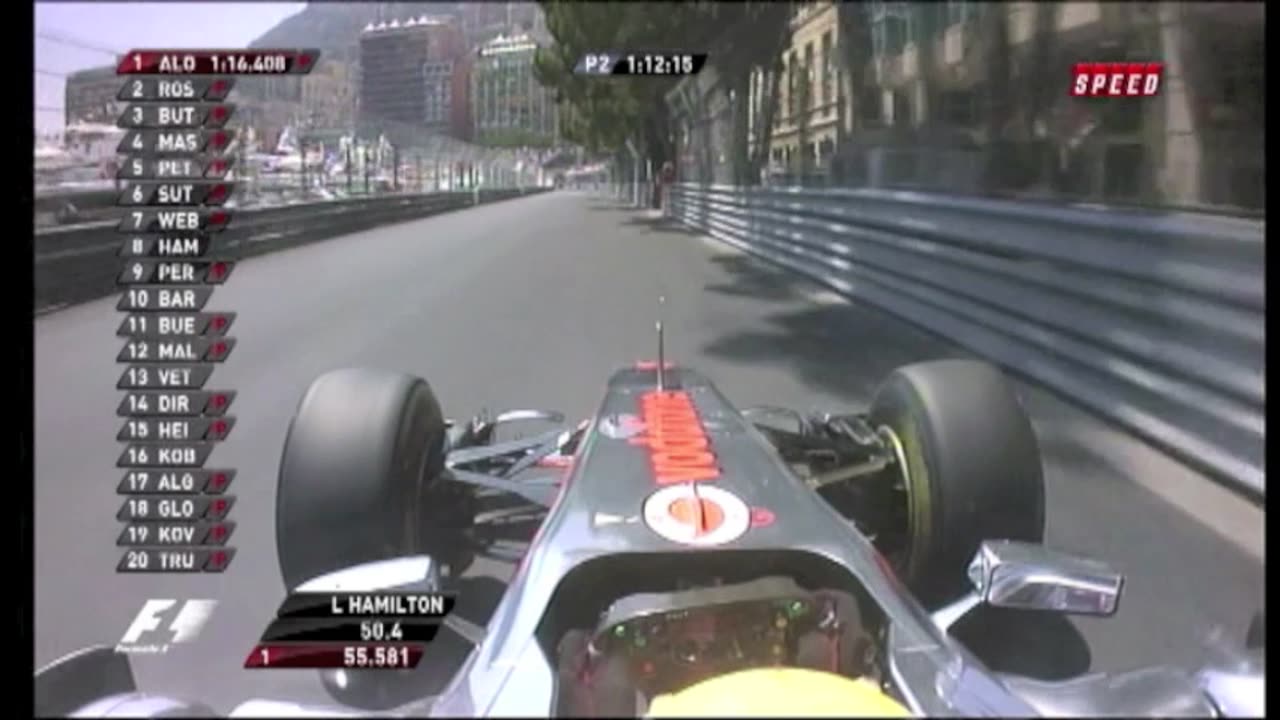 F1 Monaco Practice 2011 In-Car pt 1