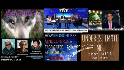 SAY WHAT 12/21/24 - Ani Avedissian Reclaimed Mind Fellowship
