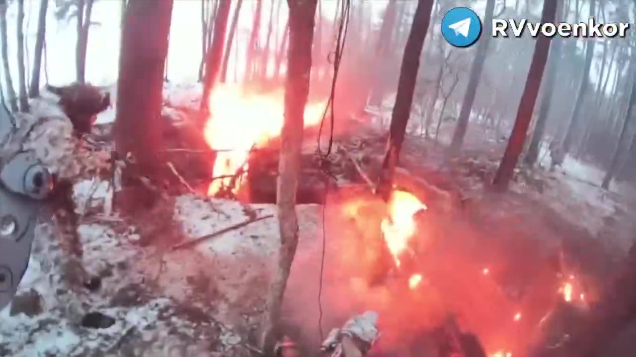 Combat work of the Russian Special Forces behind enemy lines