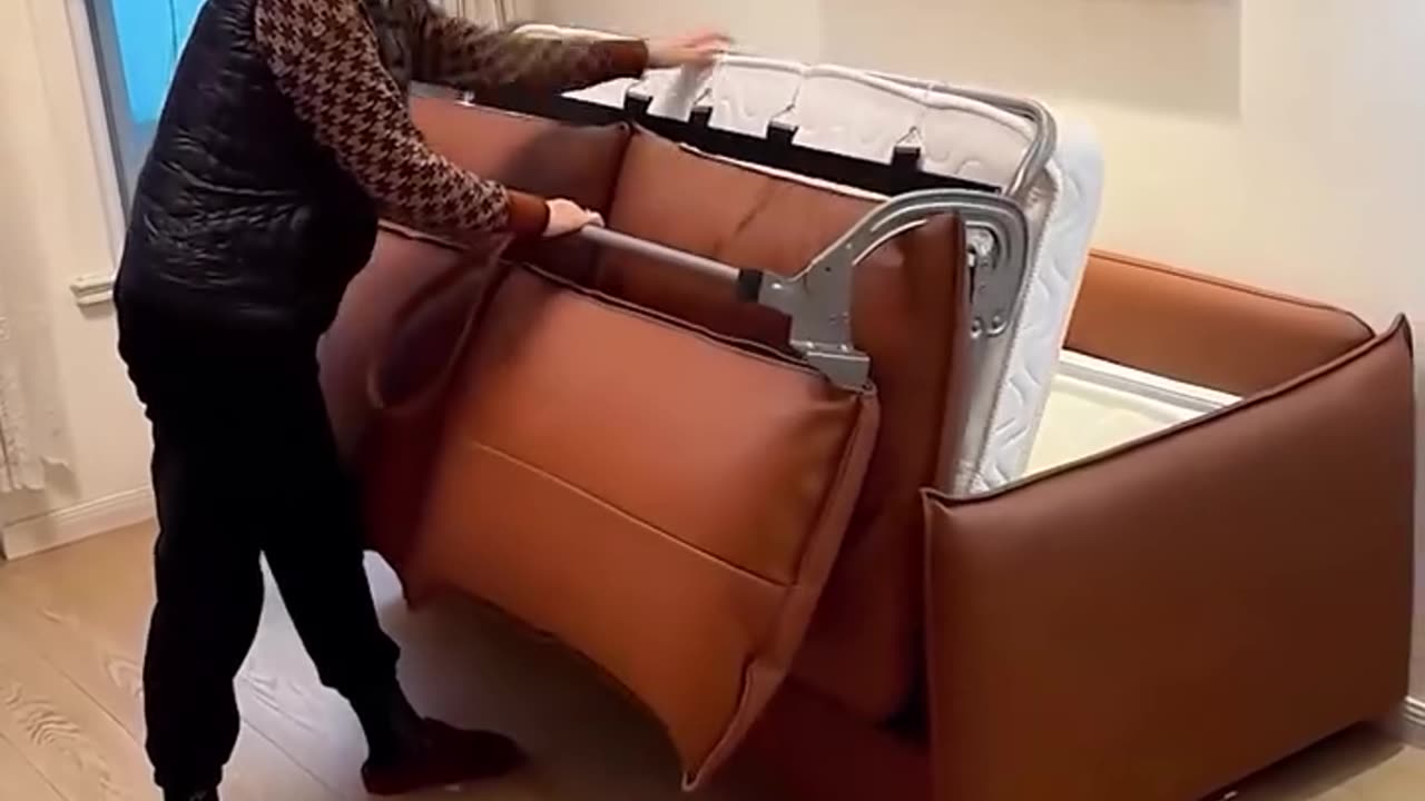 A bed that turns into a comfortable couch