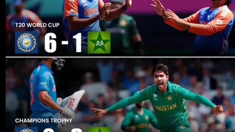 India dominate Pakistan in ICC tournaments. Will India make it 3-3 in Champions Trophy. #rainasports