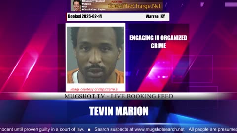 Mugshot TV - Live Arrest Booking Video Stream