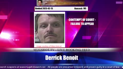 Mugshot TV - Live Arrest Booking Video Stream