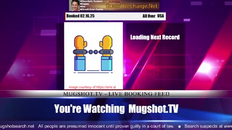 Mugshot TV - Live Arrest Booking Video Stream