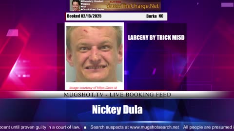 Mugshot TV - Live Arrest Booking Video Stream