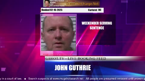 Mugshot TV - Live Arrest Booking Video Stream