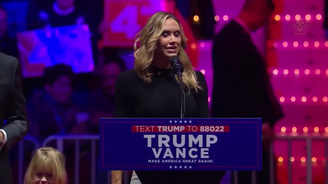 Lara Trump at the President Trump Victory Rally: 'The honor of a lifetime'