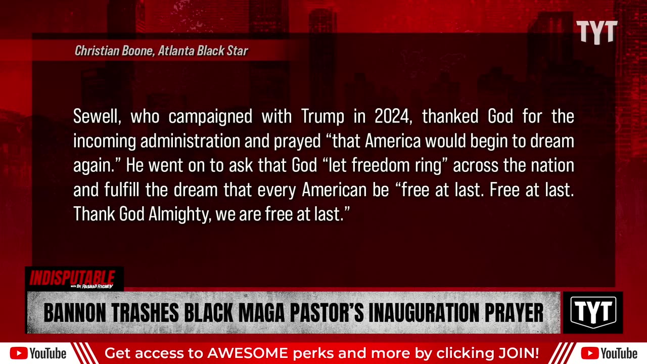 Black MAGA Pastor's OFFENSIVE Inauguration Prayer Infuriates Bannon