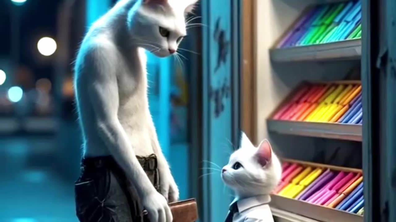 She left her child #shortstory #poorcat #reality #cat #poorcat #strongcat #aicat#miawmiaw