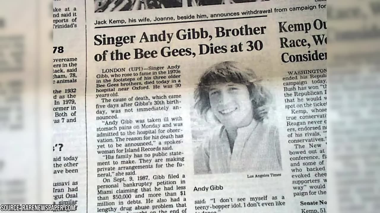 Andy Gibb's Daughter Talks About Her Dad..