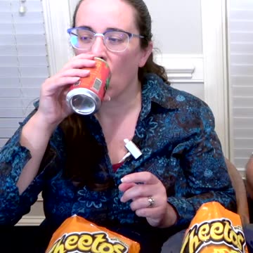 Trying to drink Flamin Hot Mountain Dew