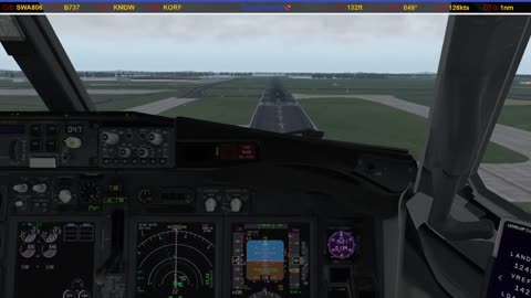 Landing in Norfolk (KORF)