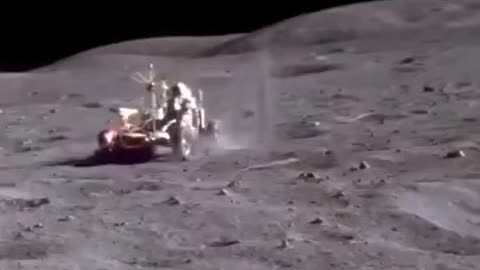 Apollo 17 mission, the last time human walk on the moon surface.