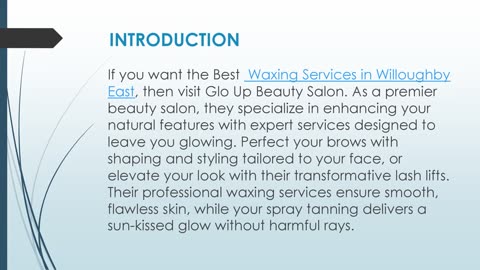 Best Waxing Services in Willoughby East