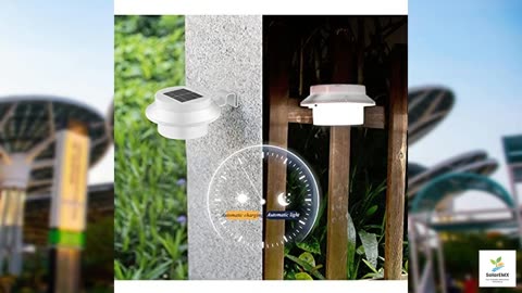 Thsinde 6-Pack Solar Gutter LED Lights