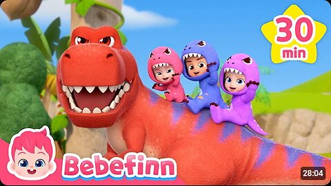 Meet T-Rex and Other Dinosaur FriendsㅣBebefinn Best SongsㅣNursery Rhymes for Kids