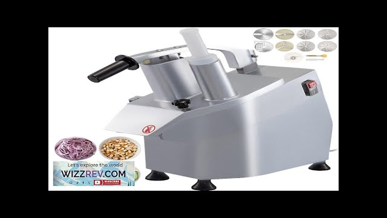 Vevor Commercial Food Processor Vegetable Cheese Cutter W/ 7 Disks Ce Approved Review