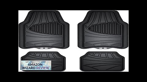 Armor All® 4-Piece Rubber Floor Mats All-Weather Protection Universal Trim to Fit Review