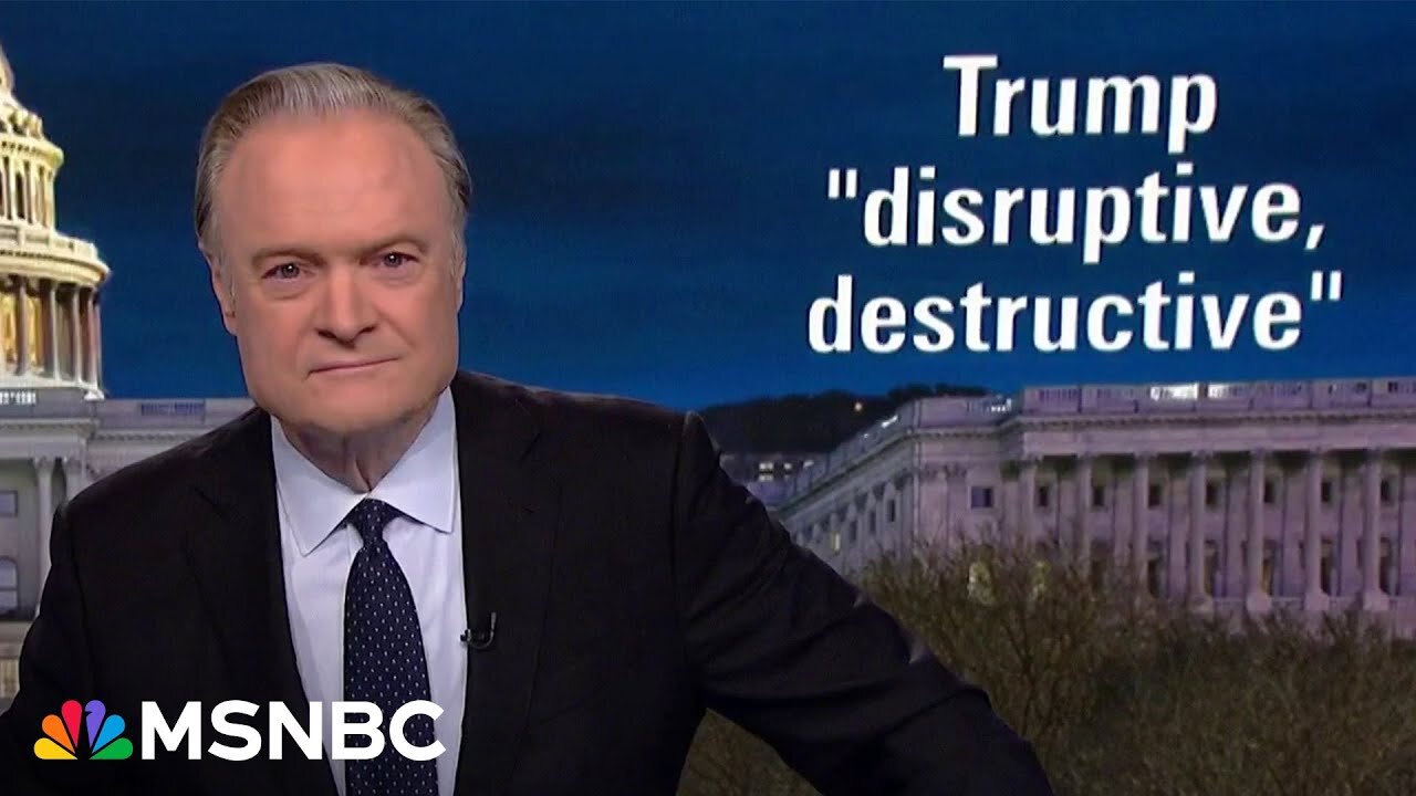 Lawrence on Wharton's worst student: Trump is mentally incapable of doing the job he was elected to