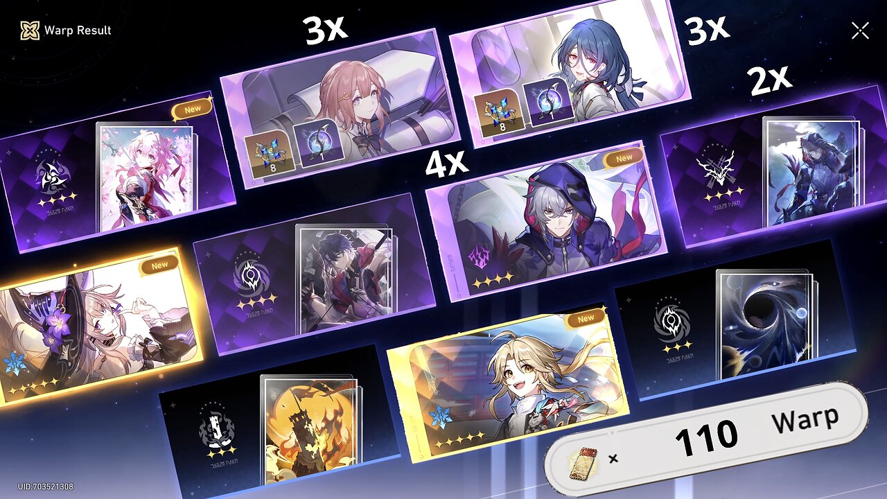 110 Pulls The Herta + Pity Counter (Honkai: Star Rail)