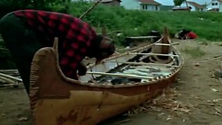 PRIMITIVE SURVIVAL, Native American Building A Complete Birch Bark Canoe