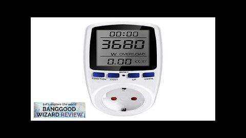 Digital Wattmeter AC 220V Power Meter Electricy Consumption Energy Meter EU Plug Review